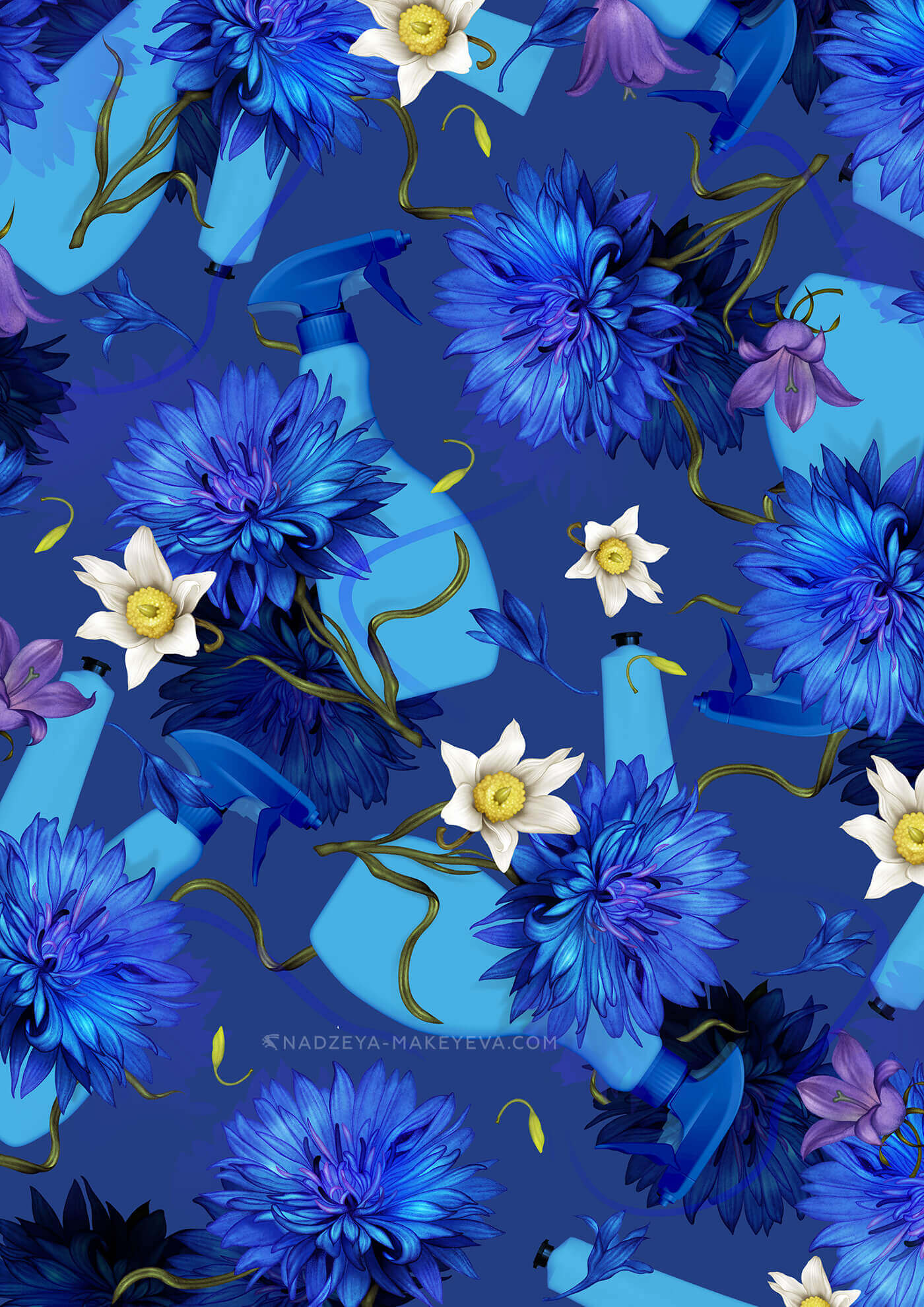 The Cornflower Pattern Nadzeya Makeyeva Illustrations